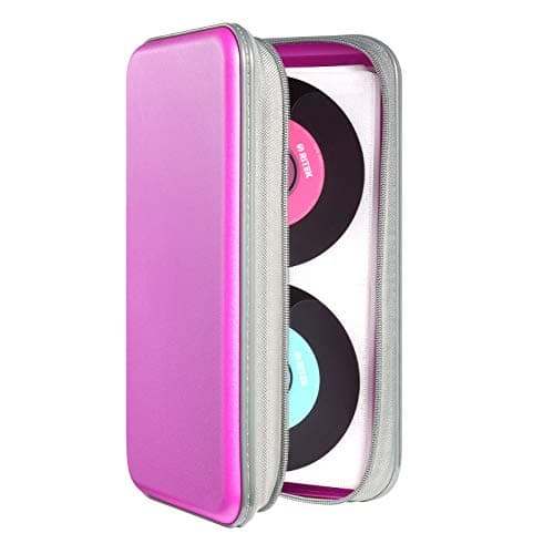 DVSICK CD Holder,96 Capacity CD/DVD Case Hard Plastic,for Car,Home & Travel
