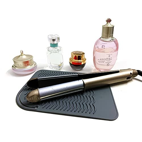 Lessmon Heat Resistant Mat for Hair Styling Tools, 9x6.5in, Black — view 2