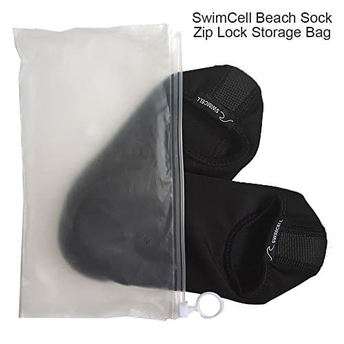 SwimCell Swimming Socks - Lightweight Water Socks With Rubber Sole - Medium — view 6