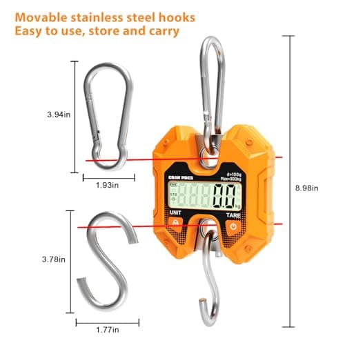 GRAM PRES Digital Hanging Scale 660LB/300KG — view 4