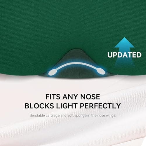Mavogel Cotton Sleep Mask with Updated Bending Nose Design, 100% Handmade — view 3
