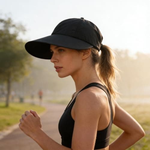 UV Protection Sun Hat,Wide Brim Adjustable Buckle Breathable Cap,Quick-Dry — view 3
