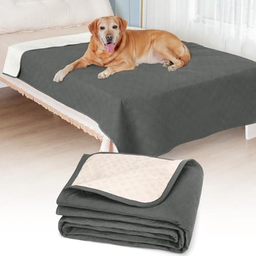 HezzLuv Waterproof Dog Blanket, Soft Bed Cover Pet Blankets Anti-Slip Mat