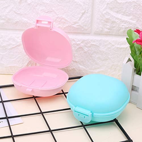 GuoQiao Bathroom Dish Plate for Case Home Shower Travel Hiking Holder Container Soap Box Purple — view 6