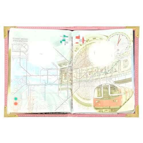 FACATH Passport Cover Holiday Essentials UK Passport Holder Minimalist Wallet British Travel Accesaries Ireland Card Holder (Pink) — view 6