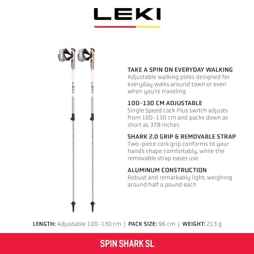 Leki Spin Shark SL, White/Smoke Green/Dark Anthracite — view 2