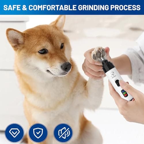 Noaya Pet Nail Grinder - Electric Dog Nails Claws Grinders, Silent Diamond Bit Puppy Nails Clippers File Trimmer for Small Medium Large Dog Cat — view 6