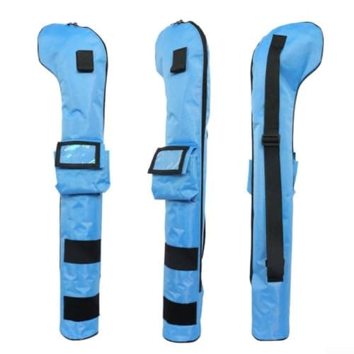Kids Golf Bag, Portable Golf Club Bags For Child Clubs 26-30 Inch, Quality Nylon Storage Case With Side Pocket For Travel, Blue Orange Red Pink(Blue) — view 4