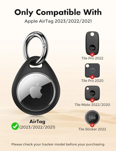 UNBREAKcable 360° Protective Case for AirTag (1st & 2nd Generation) [4 Pack], TPU Full Cover Keyring Holder with Premium Zinc Alloy Spring Clip, Scratch-Resistant Design for Keys, Bags, Luggage — view 3