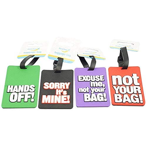 World Tour - Comical Luggage Tag Assorted Designs Supply 1 at Random