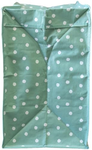 Happy Planet Giftshop Large Jumbo Storage Bag with Zip 58 x 47 x 30cm 80l (Sage Green Polka Dot Design) (Single - Multipacks Available) — view 3