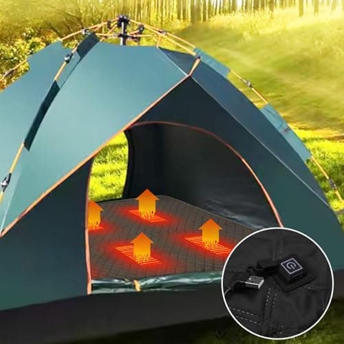3 Gear Heated Sleeping Bag Liner | USB Power 6 Heated Zones for Camping, Car, Pet Mat, Yoga Mat — view 2