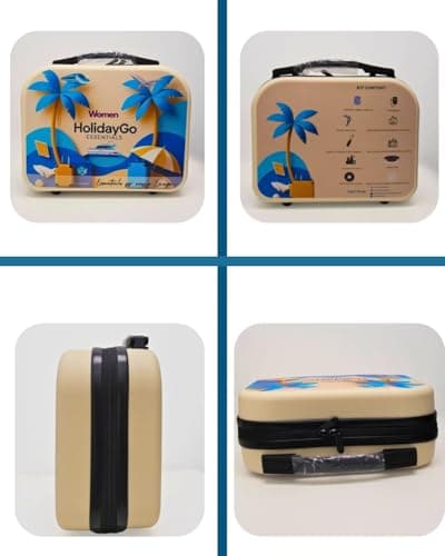 HolidayGo Women’s 12-Piece Travel Essentials Kit with Luggage Scale, Refillable Bottles, Perfume Atomiser, Universal Plug Adapter & Power Bank (5000mAh) | TSA-Approved Carry-On Toiletries Set — view 5