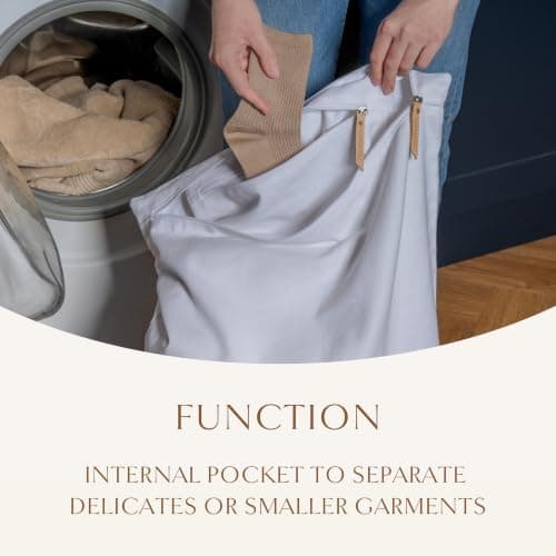 Hayden Hill Luxury Organic Cotton Travel Laundry Bags, Small & Large 2 Pack — view 2