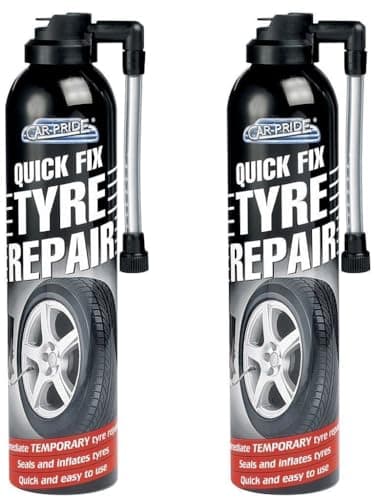 2 X QUICK FIX CAR EMERGENCY FLAT TYRE INFLATE PUNCTURE REPAIR KIT — view 2