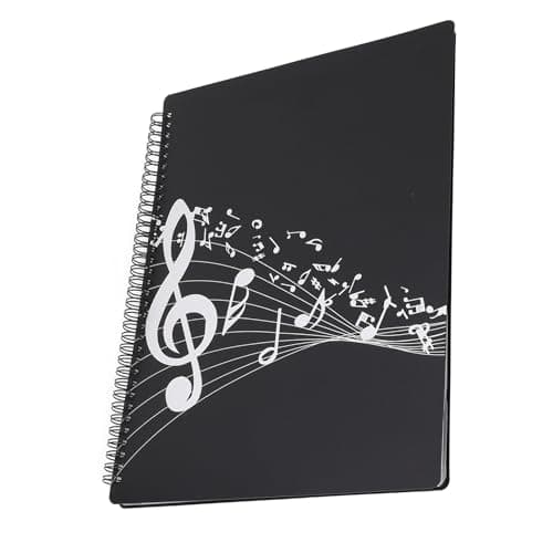 ZAICOLER Sheet Music Folder, for Piano Guitar, A4 Size, 40 Pages |, Non Slip Transparent Pockets, Concave Convex Technology for Practice Rehearsal Studio — view 5