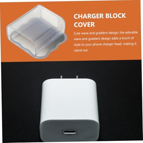 Charger Protector Tpu Black Cute Wave Gradient Design for Boys and Girls — view 6