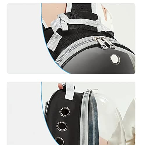 Astronaut cat bag pet backpack/Pet Carrier Backpack Front Pack for Small Medium Cat Puppy Dog/going out portable transparent space capsule pet bag going out cat supplies breathable backpack — view 5