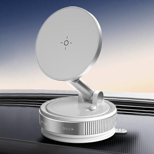 Magnetic Vacuum Suction Phone Mount Retractable Navigation Stand — view 3