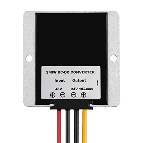 HOMELYLIFE DC Voltage Regulator Buck Converter - DC 48V Step Down to 24V 10A 240W, Waterproof Power Converter Module Transformer for Golf Carts, Club Carts, Electric Vehicles, and DIY Projects — view 2
