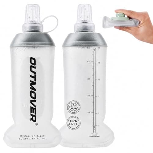 OUTMOVER Soft Flask 500ml Collapsible Water Bottle