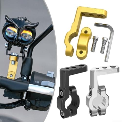 Motorcycle Head Extension Bracket Aluminium Alloy Multi-Functional Mount for GPS Phone Camera Handlebar Bar End Accessories Black Gold Silver(silver) — view 3