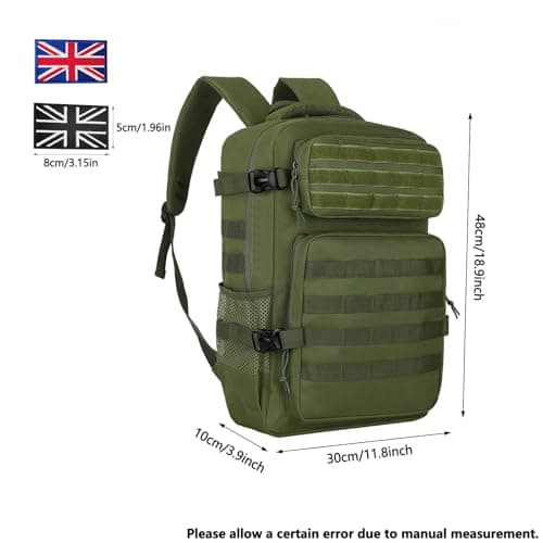 Lesbyit 36L Waterproof Hiking Backpack Tactical Military Backpack — view 2