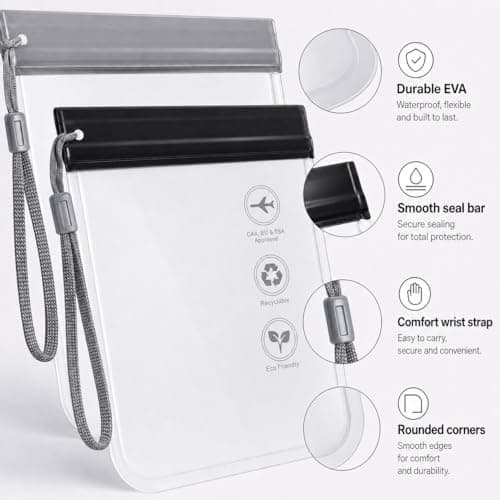 Airport Security Liquids Bag Clear Travel Toiletries Bag Travel Essentials — view 4