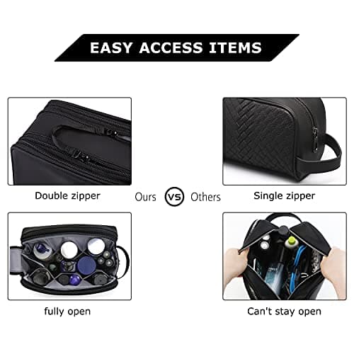 BAGSMART Men's Wash Bag, Large Capacity Travel Toiletry Bag & Wet Pocket — view 5