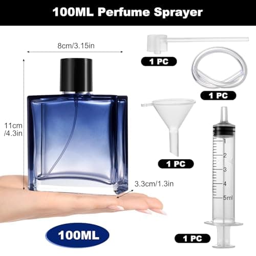 Nadinsta 100ml Empty Glass Perfume Atomiser, Perfume Spray Bottle — view 2