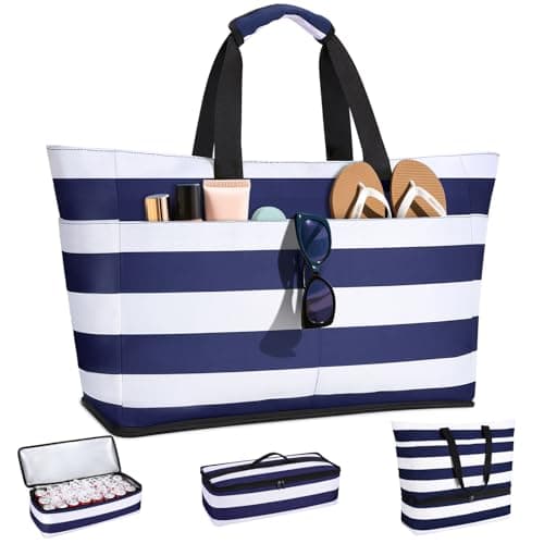 CIRYCASE Beach Bag with Cooler, 54L Extra Large Beach Bags for Women
