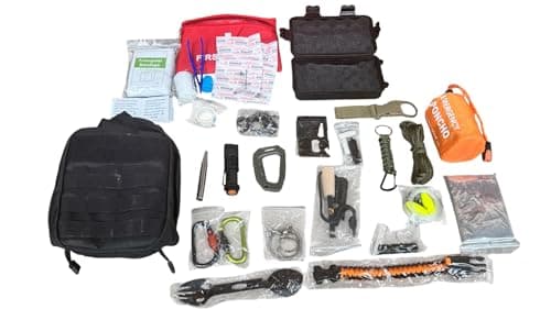 Emergency Survival Kit - 22 in 1 Outdoor Bushcraft Equipment - Molle Tactical Pouch - Camping Hiking Hunting Gear — view 6