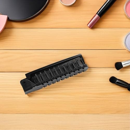 CIYODO 6pcs Portable Folding Hair Comb Set for Men and Women, Anti-static Plastic Mini Hairbrushes with Fine and Wide Teeth, Collapsible Design for Travel and Onthego Touchups — view 6