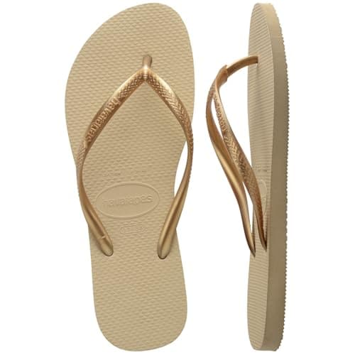Havaianas Slim Women Flipflop Sand Grey/Light Golden 5 UK — view 6