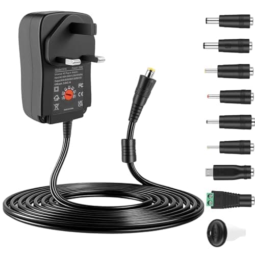30W Universal Power Adapter, 3V-12V Adjustable Multi Voltage Power Supply