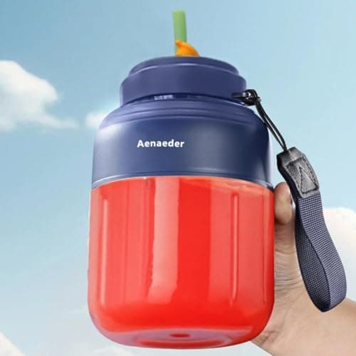 2026 New Portable Wireless Juicer Cup, 38 Blades Large Capacity Portable Blender, Freshly Juiced in 40s, USB Rechargeable with Dual Lid Multifunctional Bottle for Juices, Milkshake, Smoothie (Blue) — view 5