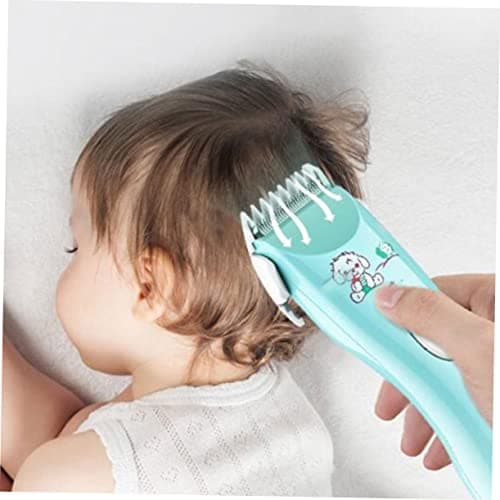 AUTSUPPL Electric Hair Clipper Sky-Blue USB Rechargeable Hair Trimmer with Safety Head Thin Tooth Spacing Portable Body Grooming Tool for Men — view 5