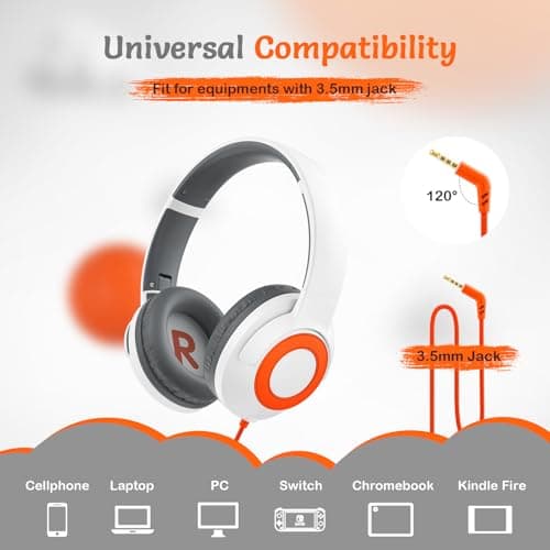 TONOSHARK Kids Headphones Wired, Toddler Headphones with Microphone — view 6