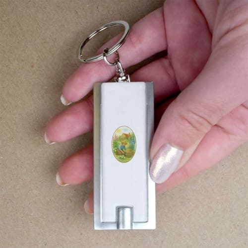 Azeeda 'Gardening Grandma Cottage' LED Keyring Torch (KT00044930) — view 3