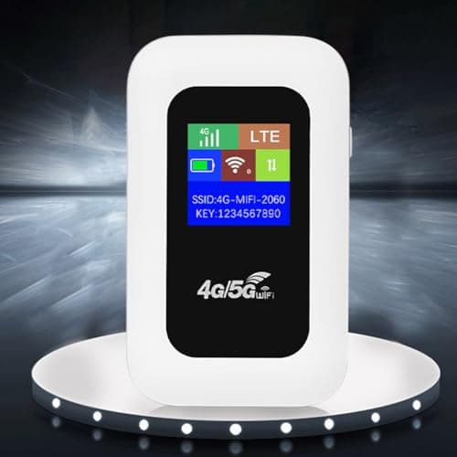 LYEAA 4G LTE Mobile WiFi Router with SIM Card Slot 150Mbps Mini Hotspot (LCD Asian) — view 2