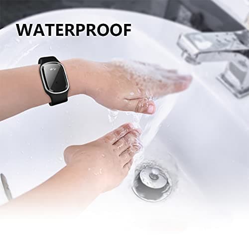 Ultrasonic Mosquito Repellent Bracelet Electronic Mosquito Repellent Wristband Watch with USB Charging Waterproof Travel Insect Repellent Bracelets for Kids Adults(Beige-Digital Display) — view 5