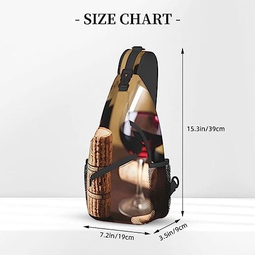 FRESQA Cartoon Owls Cute Chest Bag Diagonally Sling Backpack Men Women Travel By Multifunctional Outdoor Sports Daypack, Wine Cork, One Size — view 3