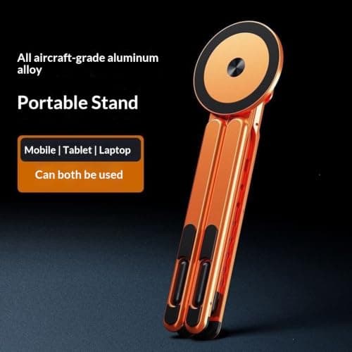 ZhzeYun Portable Laptop Stand – 4-in-1 Foldable Magnetic Aluminium Holder — view 2
