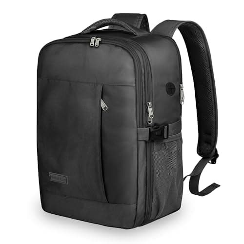 For Ryanair Cabin Bags 40x30x20 Travel Backpack Cabin Size Underseat Anti Theft Cabin Backpack, 24L Carry On Bag Hand Luggage Rucksack for Men and Women Airplanes Flight, Fit 14 inch Laptop (black)
