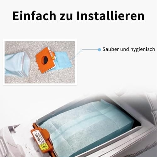 BRIOTA Pack of 10 Vacuum Cleaner Bags for Makita, Reusable Antibacterial Vacuum Cleaner Accessories Paper Pack, for Makita DCL182, CL107, CL072, CL102, BCL142, BCL182 — view 5