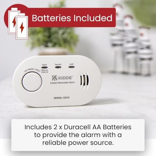 Twin Pack Kidde 5CO Battery Powered Carbon Monoxide Alarm and Detector - 10 Year Sensor Life with AA Batteries — view 5