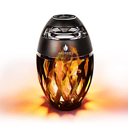 ANERIMST Birthday Gifts for men, Outdoor Bluetooth Speaker with Flame Effect, IP65 Waterproof Wireless, Loud Stereo Sound, for Dad, Best Garden Gadgets for Camping Grilling