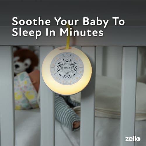 Zello Portable Pro Max White Noise Machine Baby Sleep Aid – 55+ Hour Battery, 30 Advanced Sounds, Coloured Night Light, Smart Memory & Timer, Rechargeable for Travel & Home — view 2