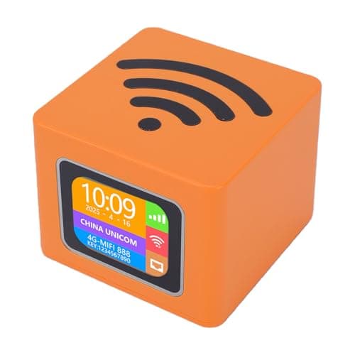 Hamwesh 4G LTE Mobile Hotspot, 3000mAh Battery 32 Devices 300Mbps WiFi Router with SIM Slot LED Display for Travel — view 2