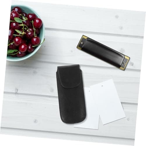 Ten-hole Box Faux Leather Protective Harmonica Storage Sleeve — view 4
